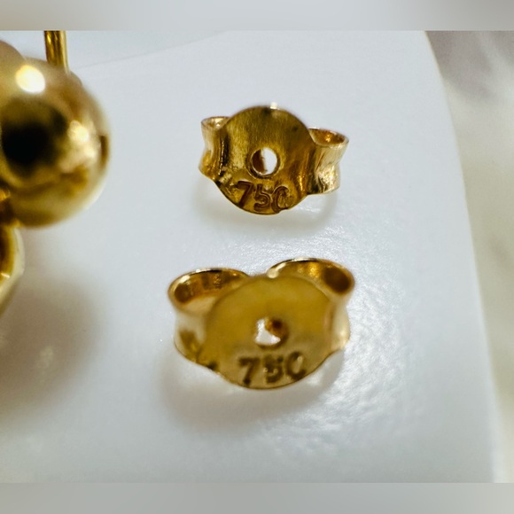 Hardware Heart Dangling. 💛 Real 18(18k) Karat Solid Gold Jewelry - Picture 10 of 11